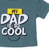 HelloBaby Boys T-shirt Slogan Print Crew Neck Short Sleeve - Green Green - ebebek