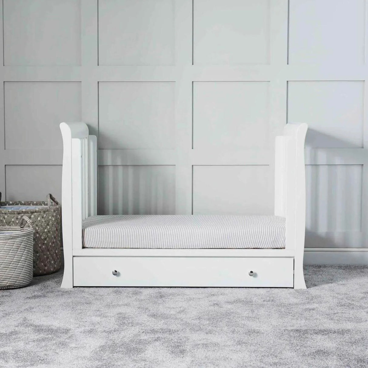 Ickle Bubba Snowdon 4 - in - 1 Mini Furniture Set Fibre Mattress 3 pcs - White - Ickle Bubba - ebebek