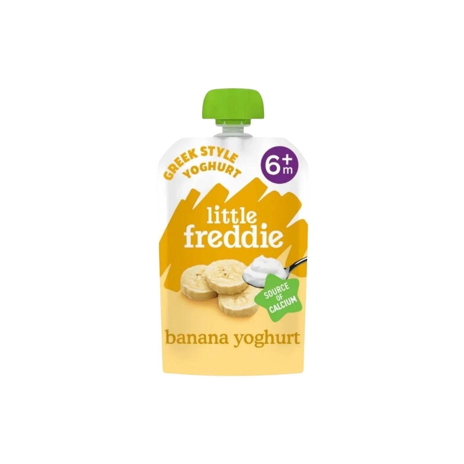 Little Freddie Organic Banana Greek Style Yoghurt Baby Food Pouch 6+ months 100g - ebebek - Black Friday