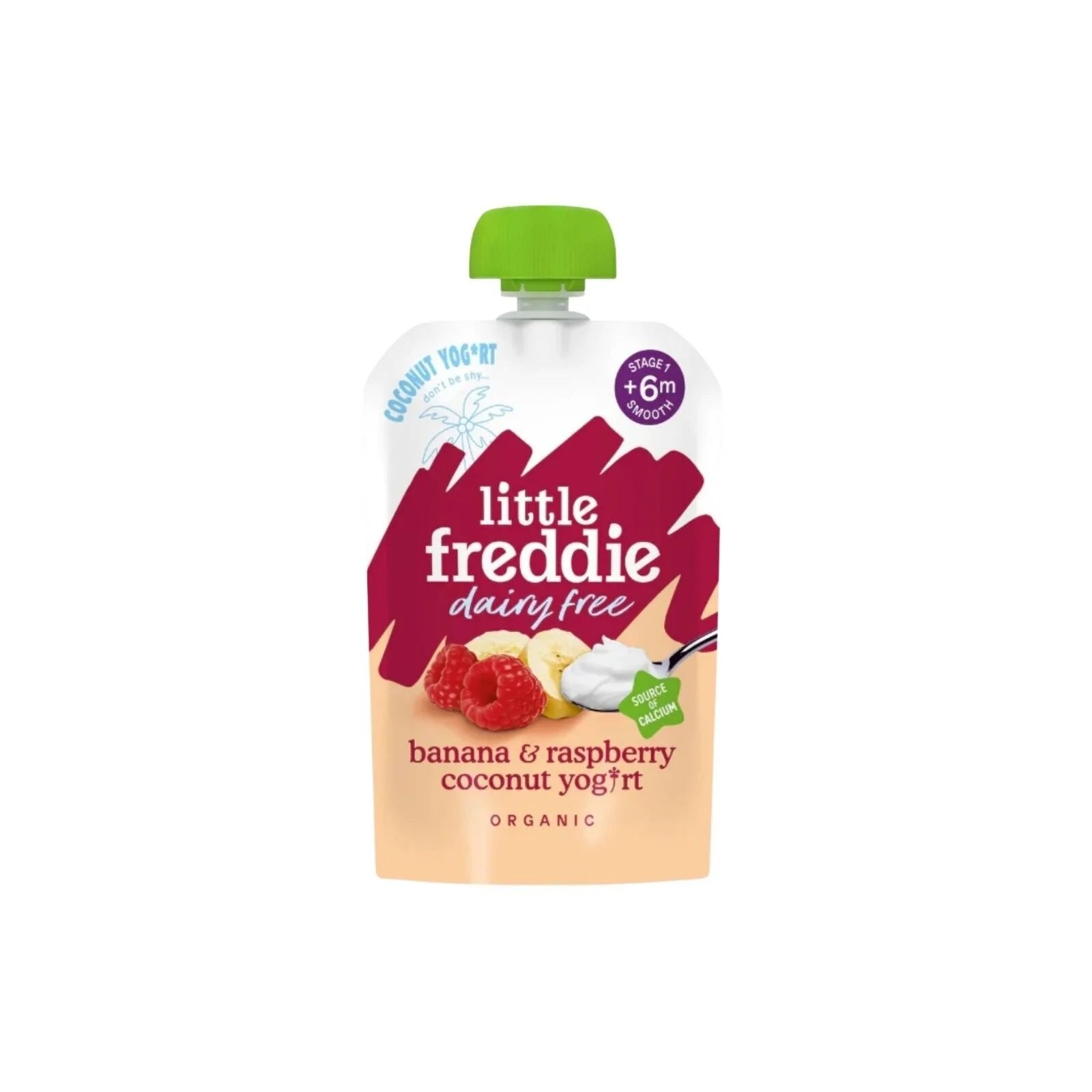 Little Freddie Organic Dairy Free Banana & Raspberry Yoghurt Baby Food Pouch 6+ months 90g - ebebek - Black Friday