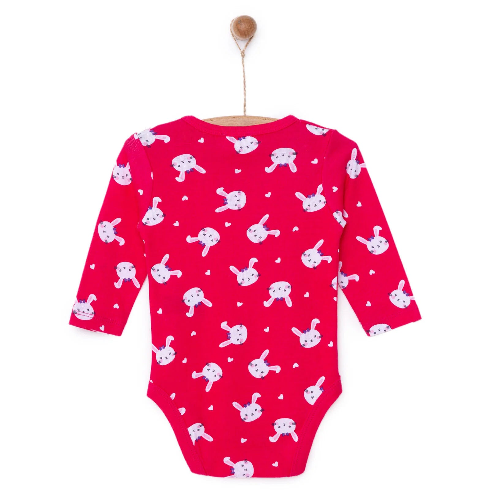 HelloBaby Baby Girl Long Sleeve Bodysuit - Fuchsia - ebebek - Black Friday