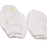 Baby Boy Mittens / Gloves - Ecru Printed Ecru Printed - ebebek