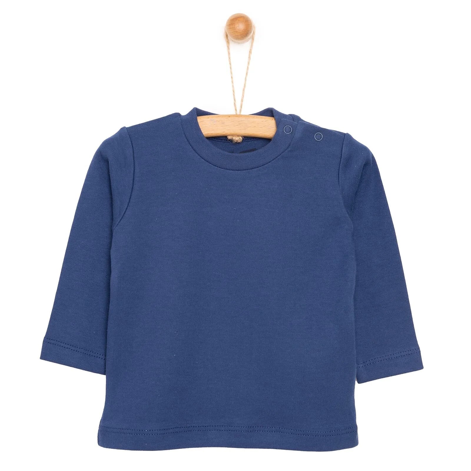 HelloBaby Basic Interlock Long Sleeve T - Navy Blue - ebebek - Black Friday