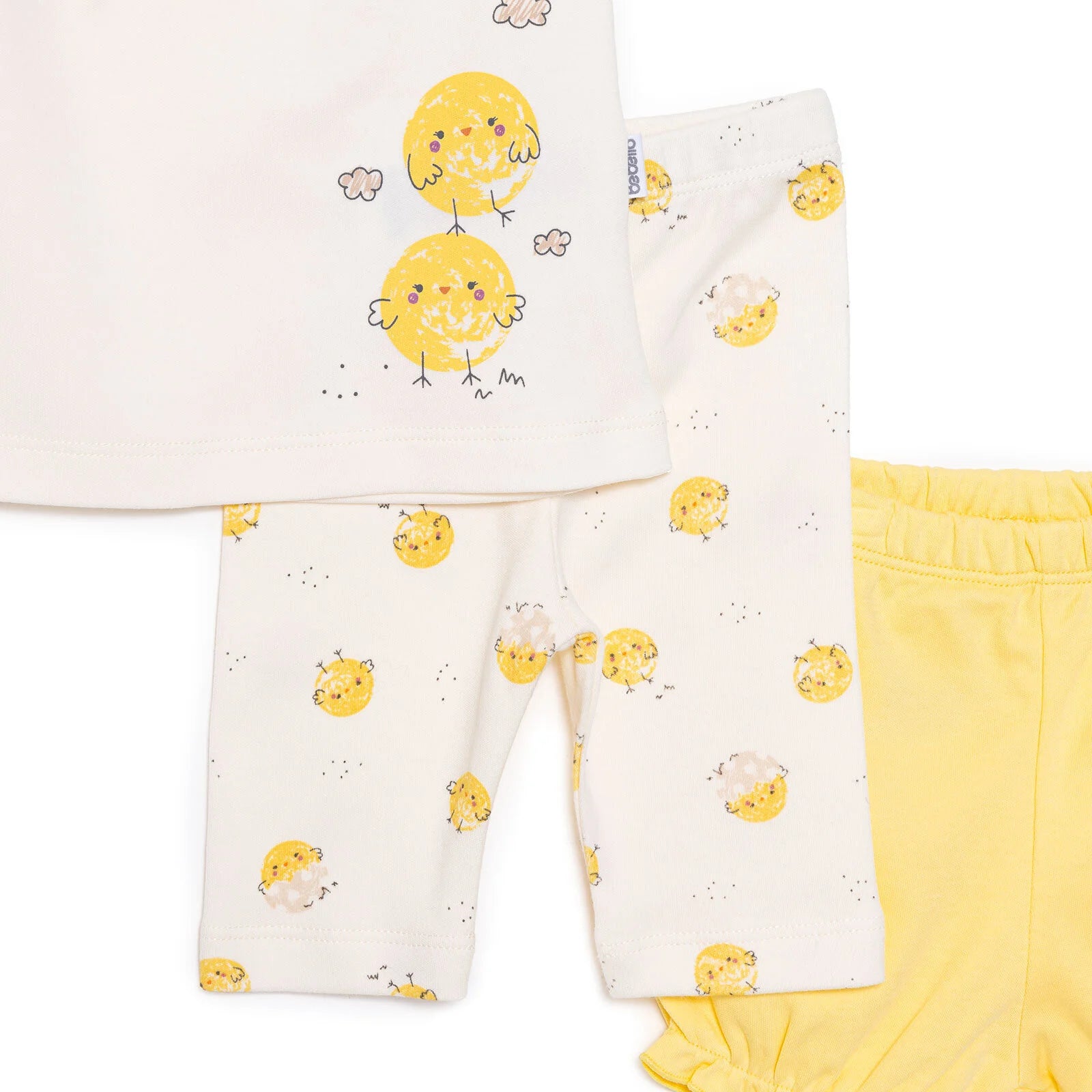 Bebetto Newborn Chıck Chıck Tshirt - Short - Ecru - ebebek - Black Friday