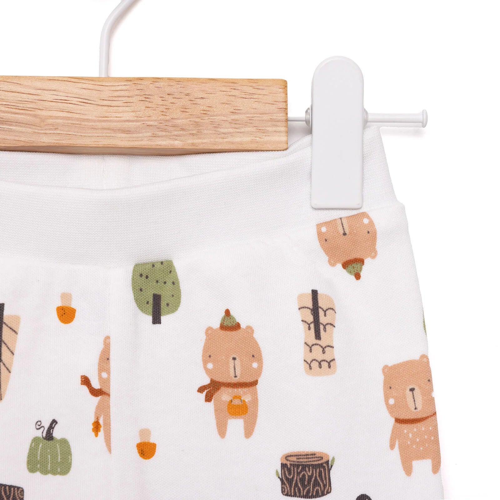 HelloBaby Basic Bear Printed 2 Piece Footed Bottom - Khaki - ebebek - Black Friday