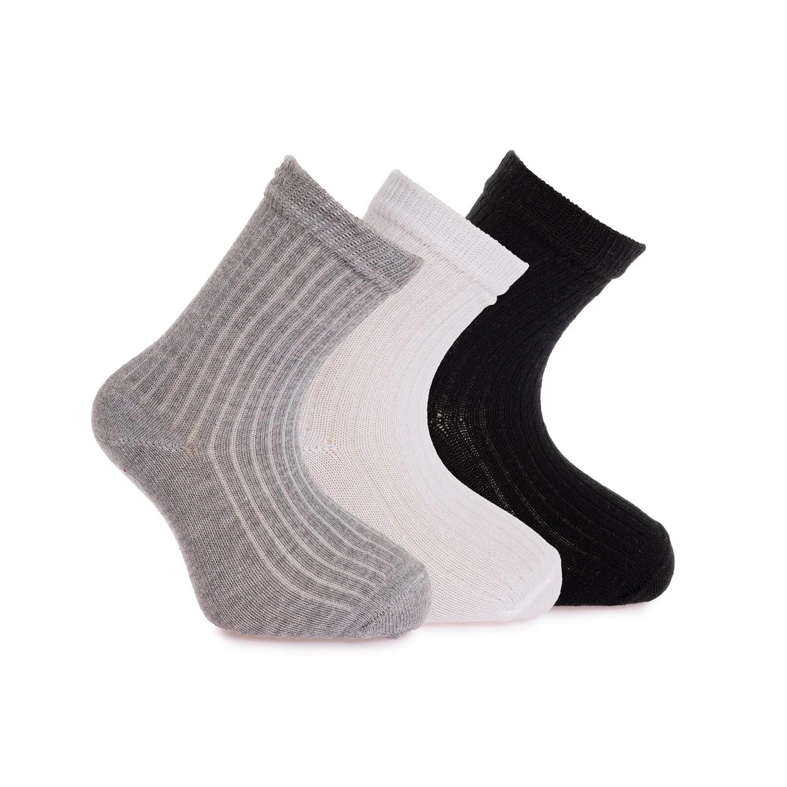 HelloBaby Baby Boy Pack of 3 Socks - Grey Melange - ebebek - Black Friday