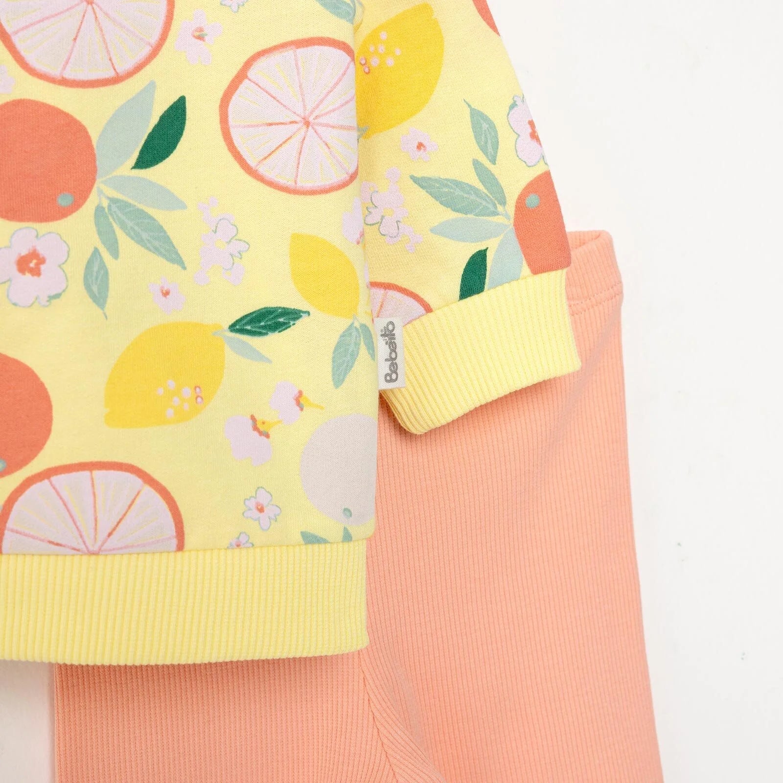 Bebetto Newborn Baby Girl Aloha Hooded Cardigan - Sweatshirt - Bottom - Yellow - ebebek - Black Friday