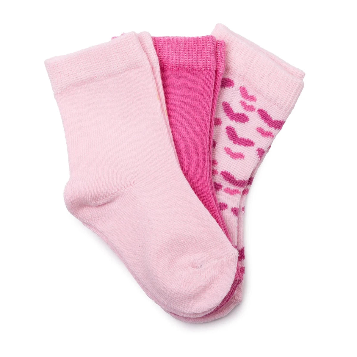 Baby Girl 3 - Pack Ankle Socks Heart Print - Pink Printed Pink Printed - ebebek