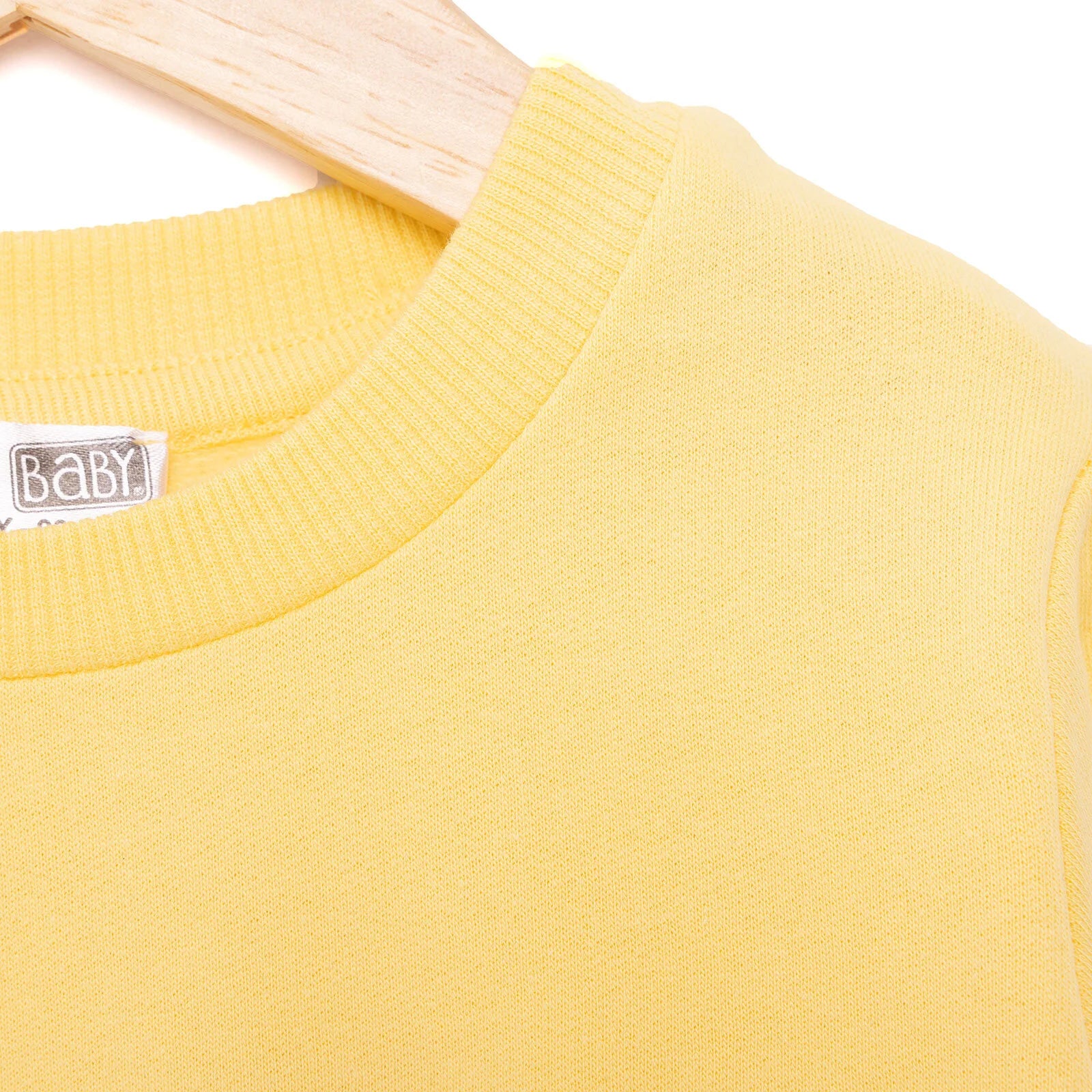 HelloBaby Basic Low Raised Cat Printed Sweatshirt - Light Yellow - ebebek - Black Friday