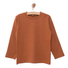 HelloBaby Basic Interlock Long Sleeve T-Shirt - Brown - ebebek - Black Friday