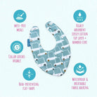 Bibbilyboo Waterproof Dribble Bib - Clouds - ebebek - Black Friday