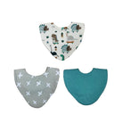 Bibbilyboo Waterproof Dribble Bib Pack of 3 - Dino - ebebek - Black Friday