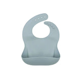 BLW Essentials Silicone Bib - Dusky Blue Dusky Blue - ebebek