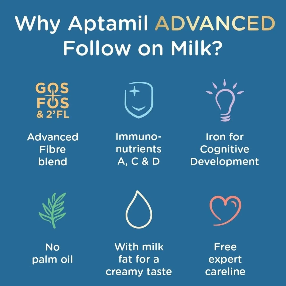 Aptamil Advanced 2 Follow On Milk Formula 6 - 12 months 800g - ebebek