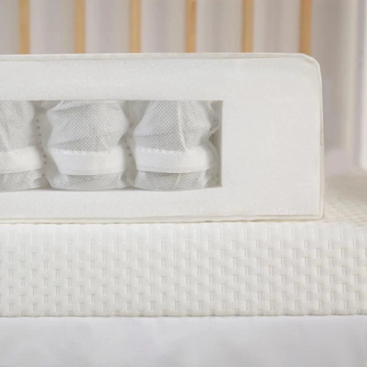 CuddleCo Signature Hypo - Allergenic Bamboo Pocket Sprung Cot Mattress 120 x 60cm - ebebek