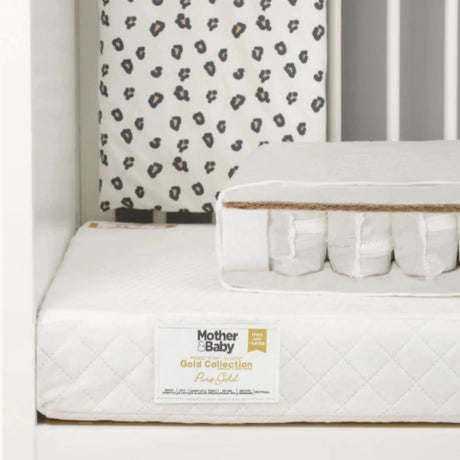 CuddleCo Mother&Baby Pure Gold Anti - Allergy Coir Pocket Sprung Cot bed Mattress 140 x 70cm - ebebek
