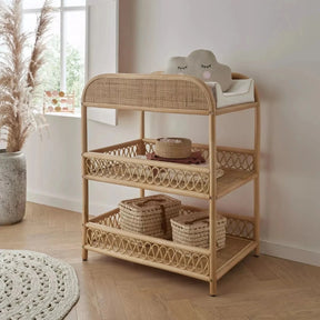 CuddleCo Aria Rattan Changing Table - Natural - ebebek