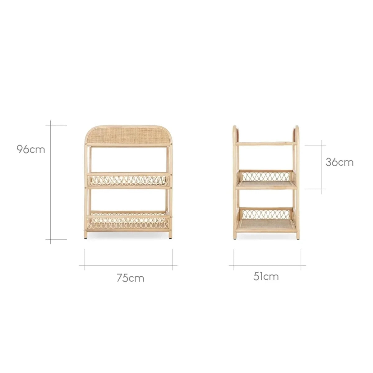 CuddleCo Aria Rattan Changing Table - Natural - ebebek