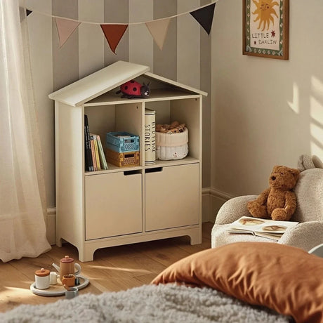 CuddleCo Play House Bookcase - Pebble - ebebek