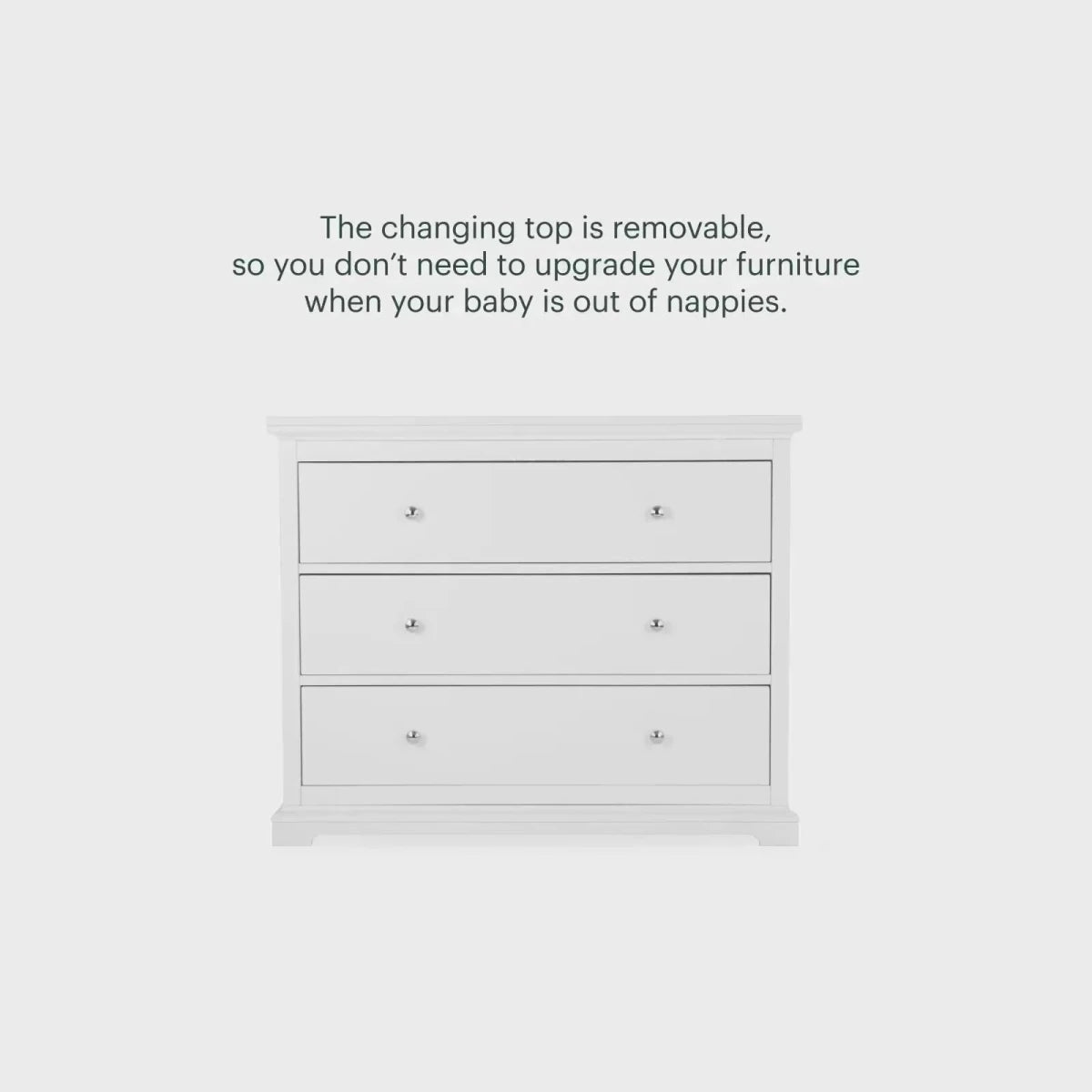 CuddleCo Beaumont Dresser Changer - White - ebebek