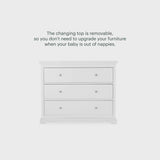 CuddleCo Beaumont Dresser Changer - White - ebebek