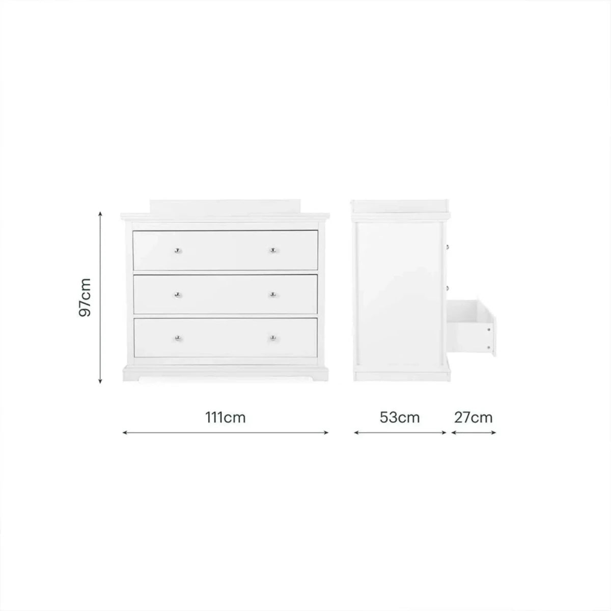 CuddleCo Beaumont Dresser Changer - White - ebebek