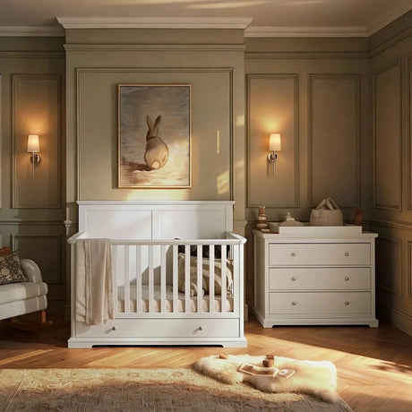 CuddleCo Beaumont Grand 2 Piece Nursery Furniture Set - White - ebebek