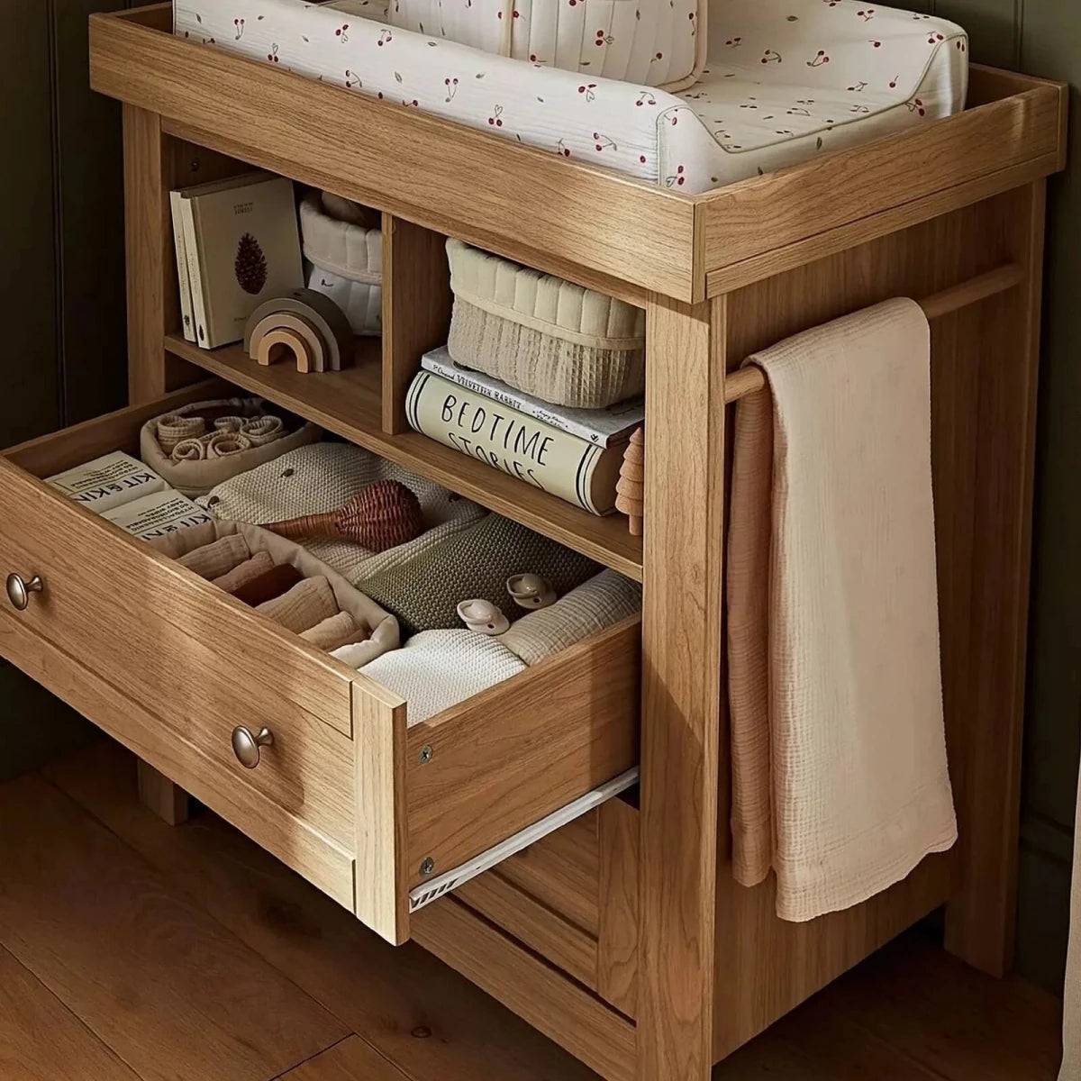 CuddleCo Burford Dresser Changer - Oak Oak - ebebek