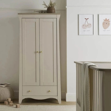 CuddleCo Clara 2 Door Nursery Wardrobe - Cashmere & Ash - ebebek