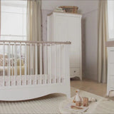 CuddleCo Clara 2 Piece Nursery Furniture Set - White & Ash - ebebek
