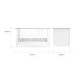 CuddleCo Clara 2 Piece Nursery Furniture Set - White & Ash - ebebek