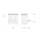 CuddleCo Clara 2 Piece Nursery Furniture Set - White & Ash - ebebek