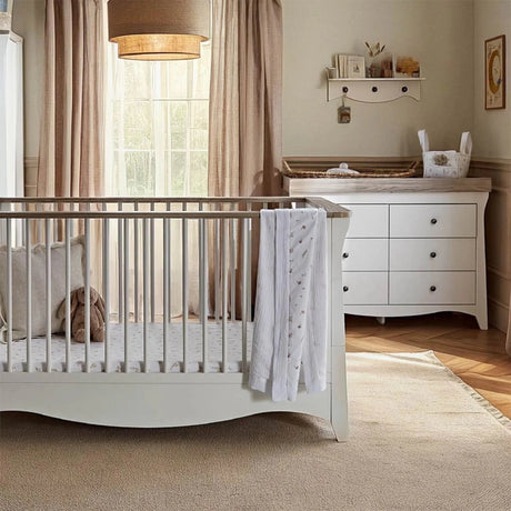 CuddleCo Clara Luxe 2 Piece Furniture Set - White/Ash White/Ash - ebebek
