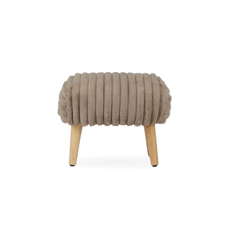 CuddleCo Etta Foot Stool - Faux Fur Mink Faux Fur Mink - ebebek