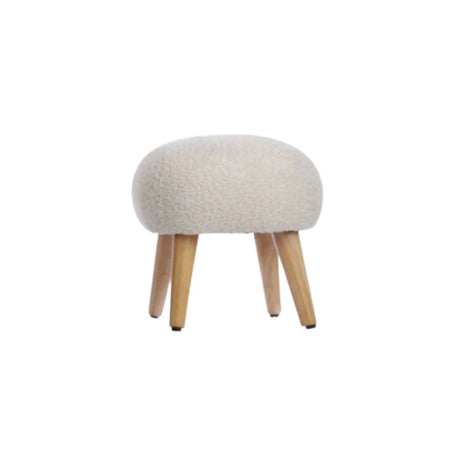CuddleCo Etta Foot Stool - Boucle Mushroom Boucle Mushroom - ebebek