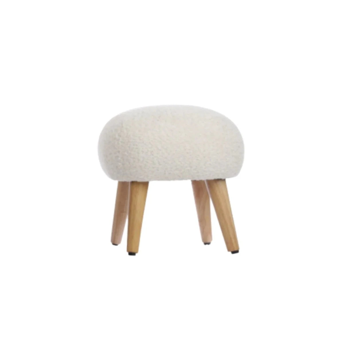 CuddleCo Etta Foot Stool - Boucle Off - White Boucle Off - White - ebebek