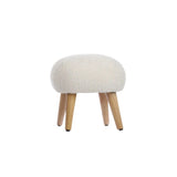 CuddleCo Etta Foot Stool - Boucle Off - White Boucle Off - White - ebebek