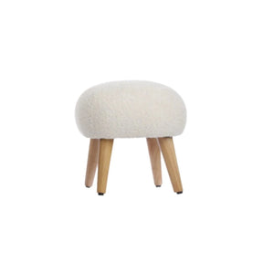 CuddleCo Etta Foot Stool - Boucle Off - White Boucle Off - White - ebebek