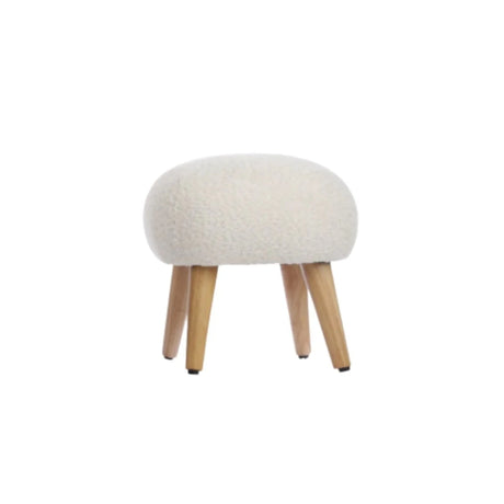 CuddleCo Etta Foot Stool - Boucle Off - White Boucle Off - White - ebebek