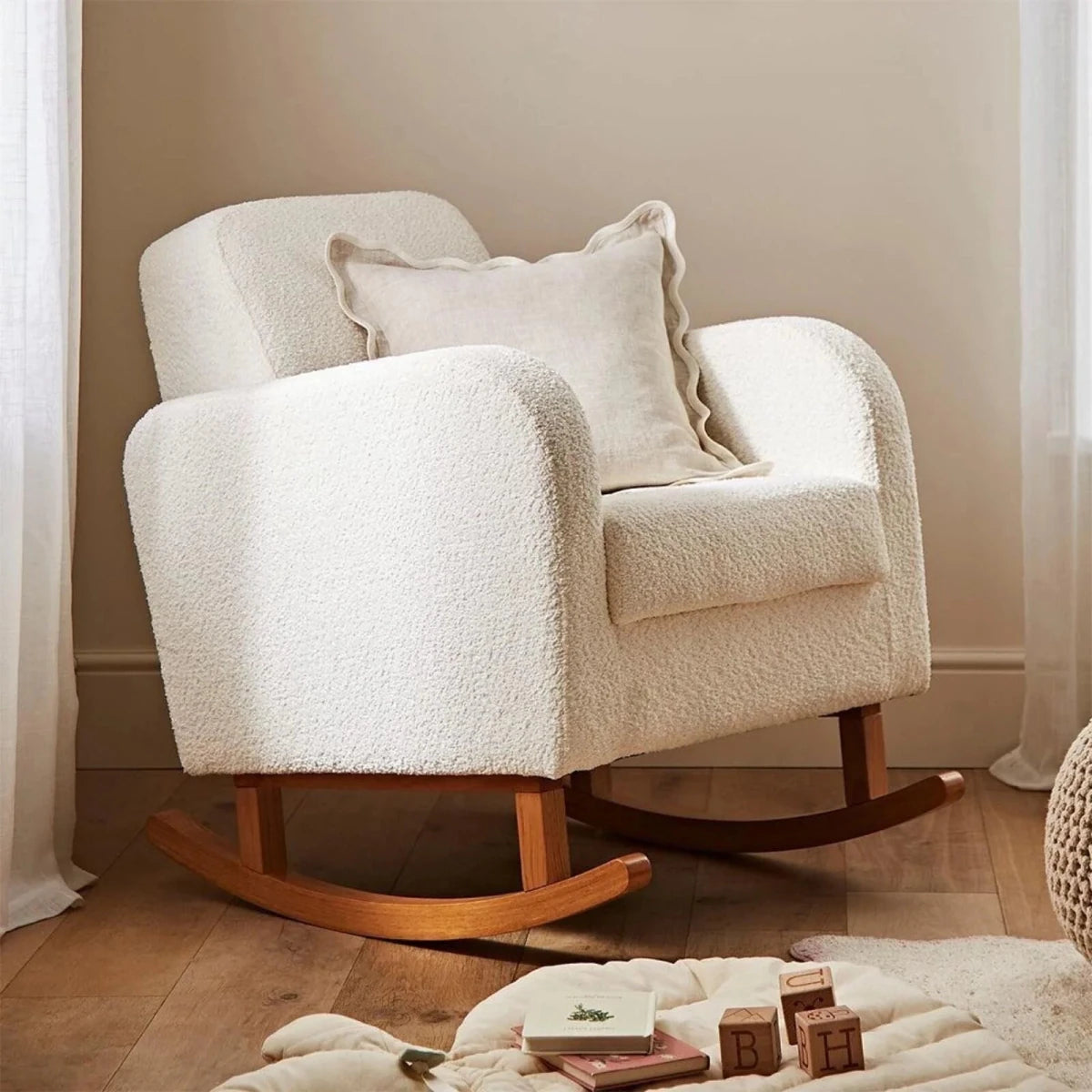 CuddleCo Etta Nursing Chair - Boucle Off - White Boucle Off - White - ebebek