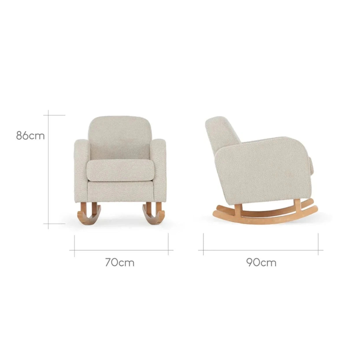 CuddleCo Etta Nursing Chair - Boucle Off - White Boucle Off - White - ebebek