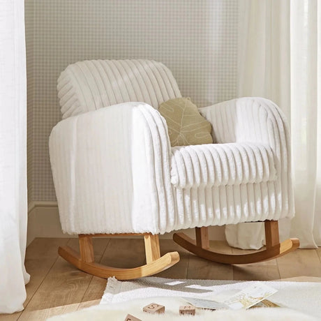 CuddleCo Etta Nursing Chair - Faux Fur Cream Faux Fur Cream - ebebek