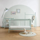 CuddleCo Nola Cot Bed - Sage Green Sage Green - ebebek