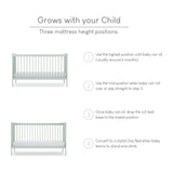 CuddleCo Nola Cot Bed - Sage Green Sage Green - ebebek