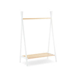 CuddleCo Nola Clothes Rail - White & Natural - ebebek