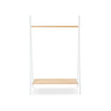 CuddleCo Nola Clothes Rail - White & Natural - ebebek