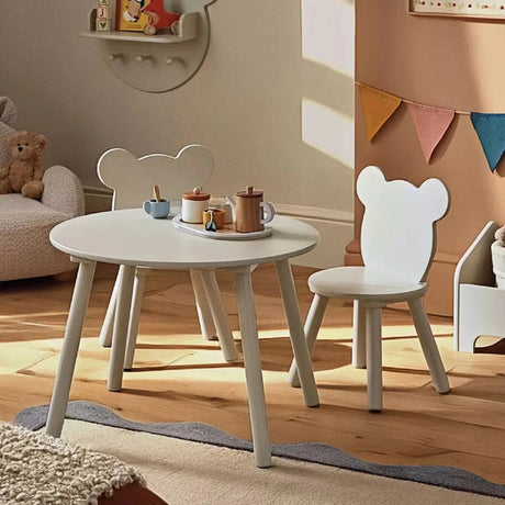 CuddleCo Play House Bear Table & 2 Chairs - Pebble - ebebek