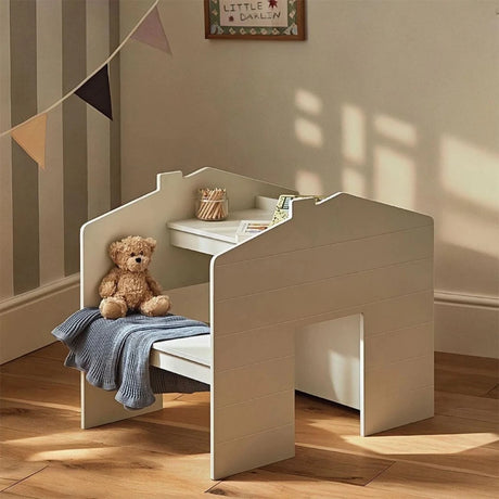 CuddleCo Play House Storage Desk with Bench - Pebble - ebebek