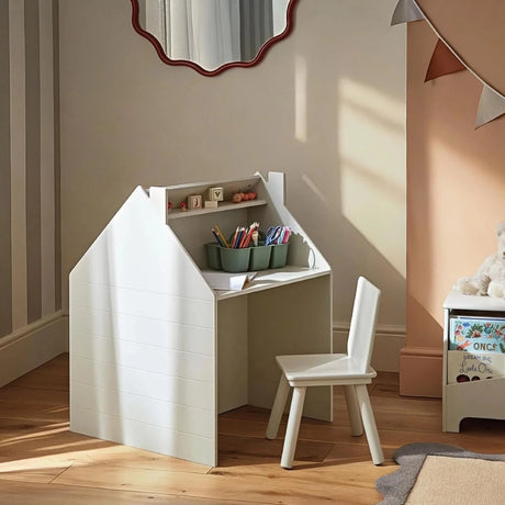 CuddleCo Play House Storage Desk with Easel and Chair - Pebble - ebebek