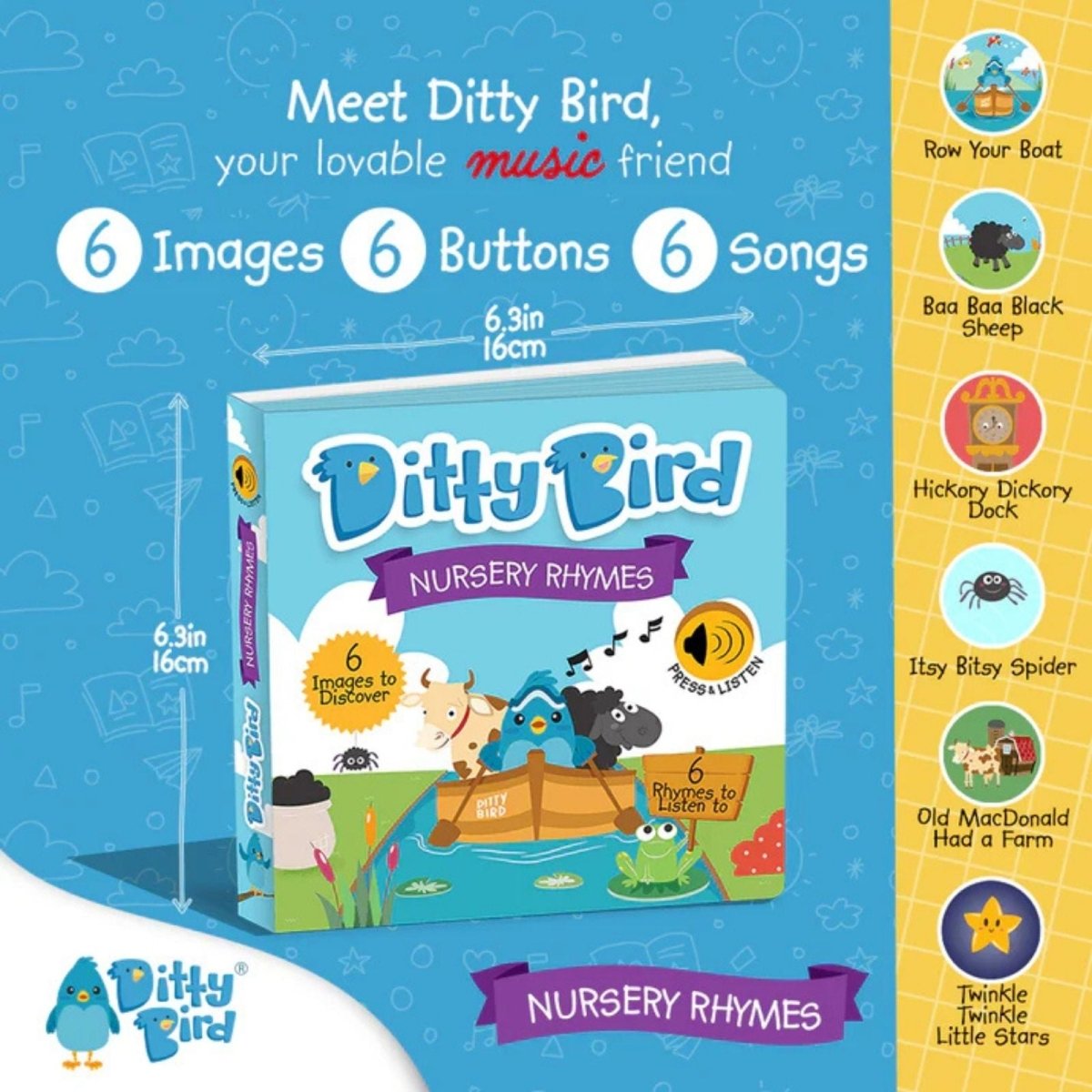 Ditty Bird Nursery Rhymes Book - ebebek - Black Friday
